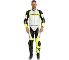 Dainese kombinéza MISTEL 2PCS LEATHER SUIT WHITE/FLUO-YELLOW/BLACK - vel. 58