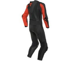 Dainese Kombinéza na moto LAGUNA SECA 5 1PC LEATHER SUIT BLACK/FLUO-RED vel. 56