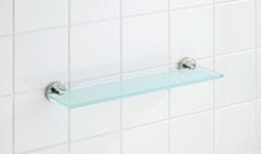 TWM Bosio sprchový závěs 46,5 x 5,5 x 13,5 cm sklo / RVS transparent