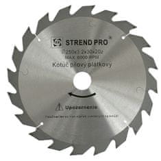 Strend Pro SuperSaw NW 200x2,5x20 16T, pilový list na dřevo, SK plátky