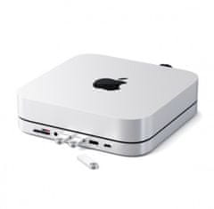 Satechi Aluminium TYPE-C Stand and Hub for Mac Mini, stříbrná