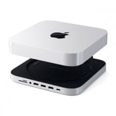 Satechi Aluminium TYPE-C Stand and Hub for Mac Mini, stříbrná