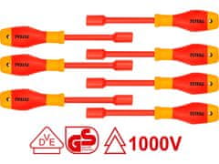 Total Elektrikářské šroubováky maticové, sada 7ks, industrial, 50BV30