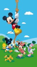 AG Design Dětský foto závěs DISNEY MICKEY NA LANĚ 140 x 245 cm 