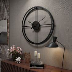 Designové nástěnné hodiny LUX Black 60cm