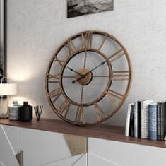 Designové nástěnné hodiny ROMA Bronz 50cm