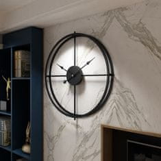 Designové nástěnné hodiny LUX Black 40cm