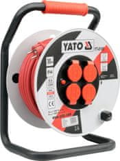 YATO Plastový prodlužovací kabelový naviják 40M 3X2,5Mm2
