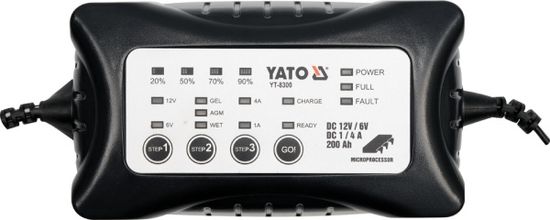 YATO YATO ELEKTRONICKÝ USMĚRŇOVAČ 6V / 12V 4A 0-200