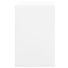 Vidaxl Kancelářská skříň bílá 90 x 46 x 72,5 cm ocel
