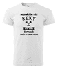 Pánské tričko - Sexy šipkař - bílé Velikost: S
