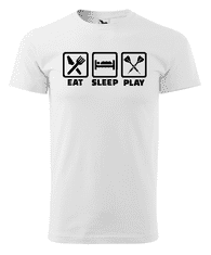 Fenomeno Pánské tričko - Eat sleep šipky - bílé Velikost: S