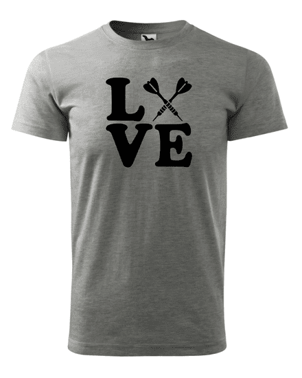 Fenomeno Pánské tričko - Love(šipky) - šedé Velikost: S