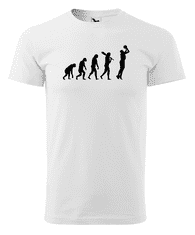 Fenomeno Pánské tričko - Evoluce basketbalisty - bílé Velikost: L