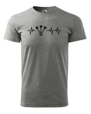 Fenomeno Pánské tričko - Tep(šipky) - šedé Velikost: S