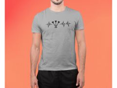 Fenomeno Pánské tričko - Tep(šipky) - šedé Velikost: S