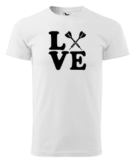 Fenomeno Pánské tričko - Love(šipky) - bílé Velikost: S