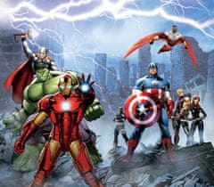 AG Design Dětský foto závěs MARVEL AVENGERS 180 x 160 cm