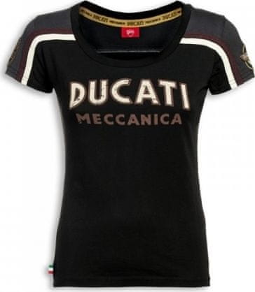 Ducati Dámské triko MECCANICA černé 98769349