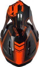 JUST 1 HELMETS Kšilt JUST1 J12 CARBON fluo oranžový UNI