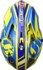 JUST 1 HELMETS Kšilt JUST1 J32 PRO RAVE modro/žlutý UNI