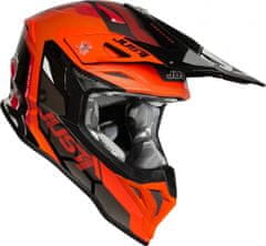 JUST 1 HELMETS Moto přilba JUST1 J39 REACTOR neonově oranžovo/černá + 2 ks brýle ARNETTE zdarma L