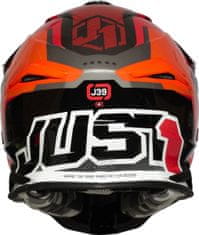 JUST 1 HELMETS Moto přilba JUST1 J39 REACTOR neonově oranžovo/černá + 2 ks brýle ARNETTE zdarma L