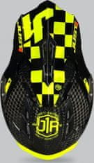 JUST 1 HELMETS Kšilt JUST1 J12 PRO RACER CARBON neonově žlutý UNI