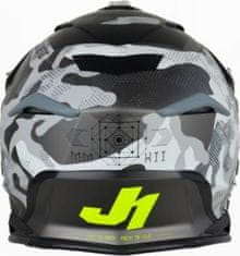 JUST 1 HELMETS Moto přilba JUST1 J39 KINETIC matná camo fluo žluto/červeno/černá S