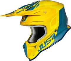 JUST 1 HELMETS Moto přilba JUST1 J18 PULSAR matná žluto/modrá S