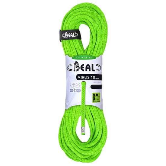 Beal Horolezecké lano Beal Virus 10mm solid green|50m