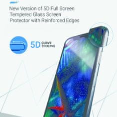 ROAR Tvrzené / ochranné sklo Xiaomi Mi 10 černé - 5D Full Glue Roar Glass