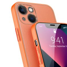 Dux Ducis Dux Ducis Yolo pouzdro z Eko kůže na iPhone 13 6.1" orange