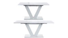 Danish Style Rozkládací jídelní stůl Alle, 180 cm, bílá