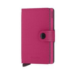 Secrid Růžová kožená peněženka SECRID Miniwallet Yard Powder Fuchsia