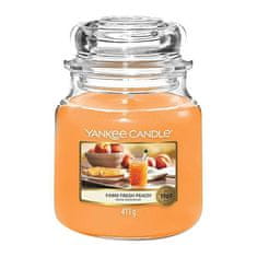 Yankee Candle Svíčka ve skleněné dóze , Čerstvá farmářská broskev, 410 g