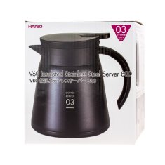 Hario Hario Insulated Stainless Steel Server V60-03 Black - 800ml