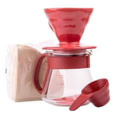 Hario Hario V60 Dripper & Pot Red set - drip + server + filtry