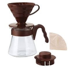 Hario Hario V60 Pour Over Kit Brown - překapávač + server + filtry