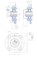 SKF Ložisková jednotka UCFC 209 45-160-132-UCFC209 SKF