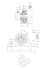 SKF Ložisková jednotka UCP 206 30-165-121-UCP206 SKF