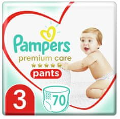 Pampers Premium Care Pants Vel.3, 70 Plenkových Kalhotek