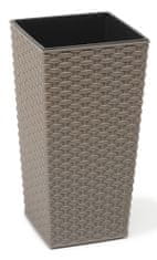 Lamela Finezia Eco wood rattan, šedá, 250x250x465 mm