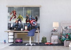 AG Design Dětský foto závěs MARVEL AVENGERS 180 x 160 cm