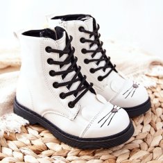 Zateplené pracovní boty se zipem White velikost 29