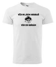 Fenomeno Pánské tričko Věř mi jsem houbař - bílé Velikost: 4XL