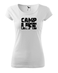 Fenomeno Dámské tričko Camp life - bílé Velikost: XS
