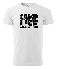 Fenomeno Pánské tričko Camp life - bílé Velikost: XL