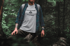 Fenomeno Pánské tričko Věř mi jsem houbař - šedé Velikost: 4XL