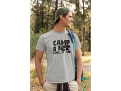 Fenomeno Pánské tričko Camp life - šedé Velikost: S